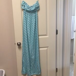 Chevron escapada dress